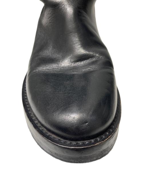 ANN DEMEULEMEESTER（アンドゥムルメステール）ANN DEMEULEMEESTER (アンドゥムルメステール) Leather Stan Riding Boot ブラック サイズ:38 1/2の古着・服飾アイテム