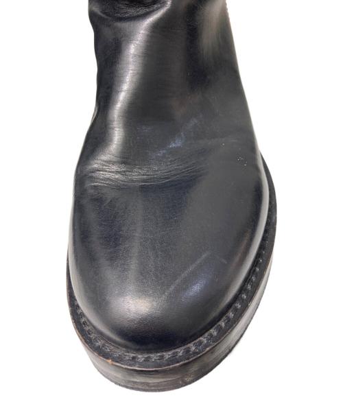 ANN DEMEULEMEESTER（アンドゥムルメステール）ANN DEMEULEMEESTER (アンドゥムルメステール) Leather Stan Riding Boot ブラック サイズ:38 1/2の古着・服飾アイテム
