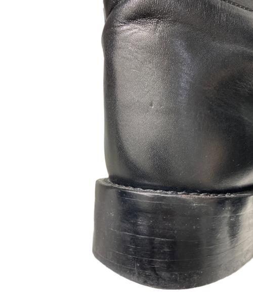 ANN DEMEULEMEESTER（アンドゥムルメステール）ANN DEMEULEMEESTER (アンドゥムルメステール) Leather Stan Riding Boot ブラック サイズ:38 1/2の古着・服飾アイテム