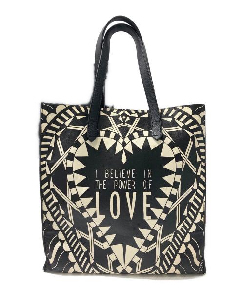 GIVENCHY（ジバンシィ）GIVENCHY (ジバンシィ) Power of Love トートバッグ ブラックの古着・服飾アイテム