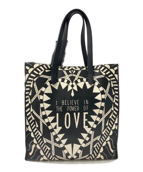 GIVENCHY（ジバンシィ）GIVENCHY (ジバンシィ) Power of Love トートバッグ ブラックの古着・服飾アイテム