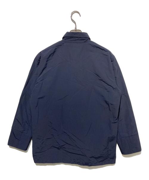 BURBERRY BLACK LABEL（バーバリーブラックレーベル）BURBERRY BLACK LABEL (バーバリーブラックレーベル) コットンナイロンブレンドシャツ ネイビー サイズ:3の古着・服飾アイテム