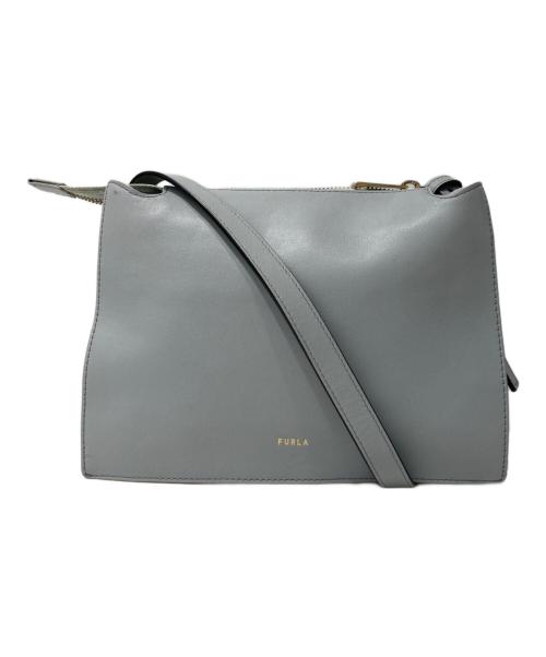 FURLA（フルラ）FURLA (フルラ) NUVOLA クロスボディ―バッグ ブルーの古着・服飾アイテム