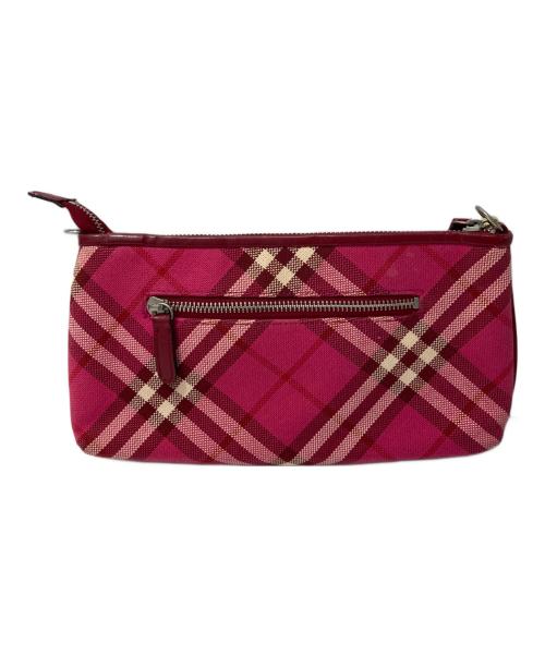 BURBERRY BLUE LABEL（バーバリー ブルー レーベル）BURBERRY BLUE LABEL (バーバリー ブルー レーベル) ノバチェックショルダーバッグ ピンクの古着・服飾アイテム