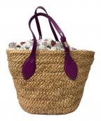 FURLAフルラ）の古着「カゴバッグ」｜ベージュ×パープル