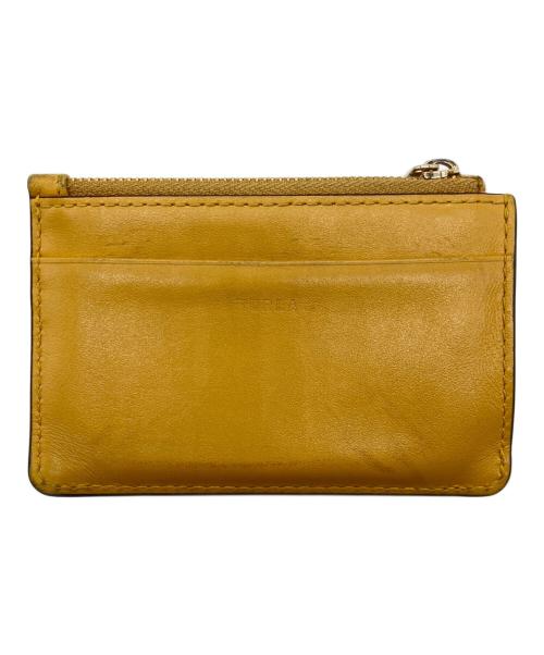 FURLA（フルラ）FURLA (フルラ) グラツィア カードケース イエロー×ベージュの古着・服飾アイテム