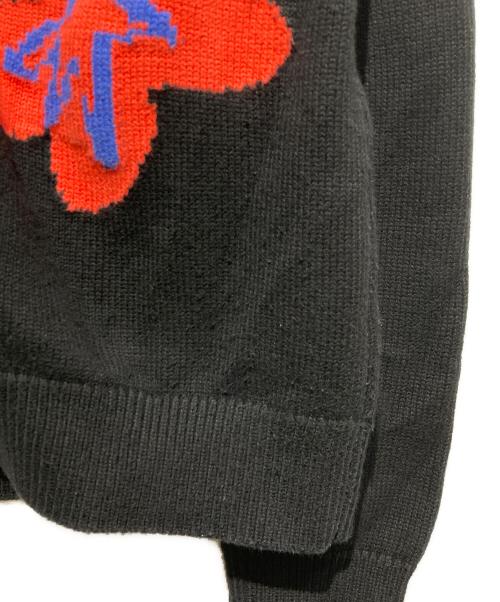 PS Paul Smith（ＰＳポールスミス）PS Paul Smith (ＰＳポールスミス) 花柄ニットカーディガン ブラック サイズ:XLの古着・服飾アイテム