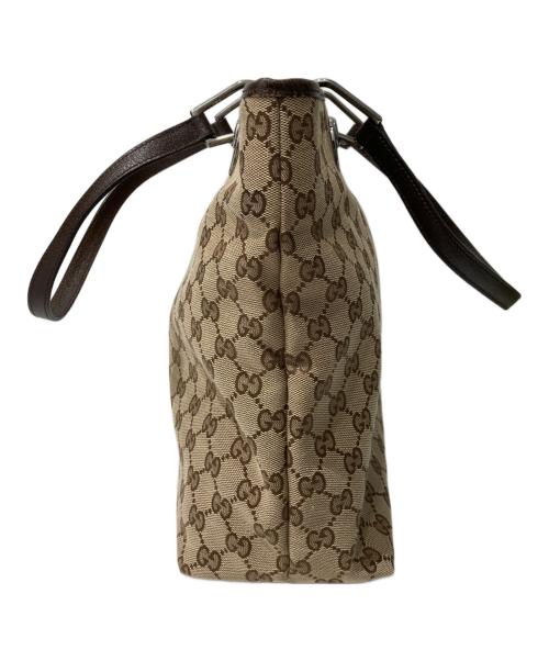 GUCCI（グッチ）GUCCI (グッチ) ＧＧキャンバストートバッグ ベージュの古着・服飾アイテム