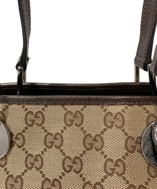 GUCCI（グッチ）GUCCI (グッチ) ＧＧキャンバストートバッグ ベージュの古着・服飾アイテム