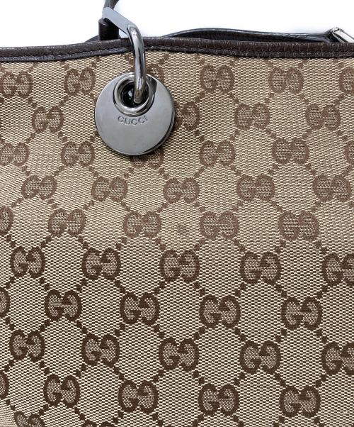 GUCCI（グッチ）GUCCI (グッチ) ＧＧキャンバストートバッグ ベージュの古着・服飾アイテム
