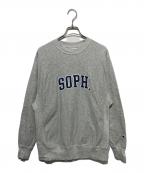Champion REVERSE WEAVE×SOPH.チャンピオン リバース ウィーブ×ソフ）の古着「リバースタイプスウェット」｜グレー