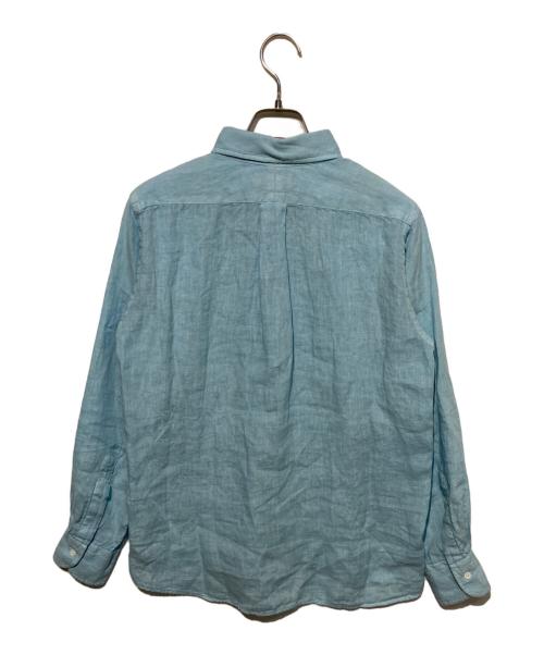 SOUTIENCOL（スティアンコル）SOUTIENCOL (スティアンコル) プルオーバーリネンシャツ ブルー サイズ:1の古着・服飾アイテム