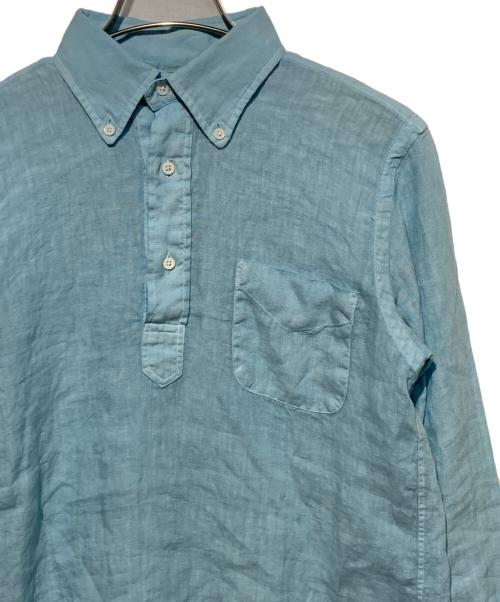 SOUTIENCOL（スティアンコル）SOUTIENCOL (スティアンコル) プルオーバーリネンシャツ ブルー サイズ:1の古着・服飾アイテム