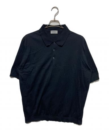 JOHN SMEDLEY ブラックポロシャツ 中古・古着通販】JOHN SMEDLEY (ジョンスメドレー) ニットポロシャツ