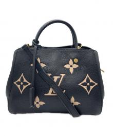 LOUIS VUITTON（ルイ ヴィトン）の古着「モンテーニュBB 2WAYバッグ」｜ブラック