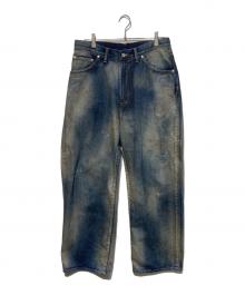 ANCELLM（アンセルム）の古着「AGING MIDDLE STRAIGHT 5P DENIM」｜インディゴ