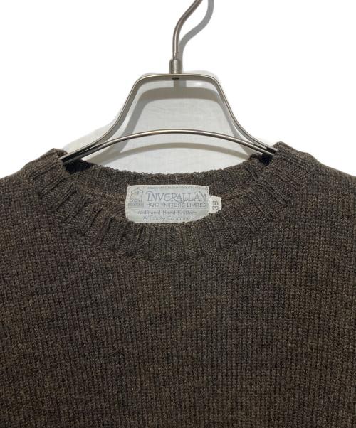 INVERALLAN（インバーアラン）INVERALLAN (インバーアラン) クルーネックニット ブラウン サイズ:38の古着・服飾アイテム