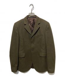 MIU MIU（ミュウミュウ）の古着「エルボーパッチ3Bジャケット」｜オリーブ