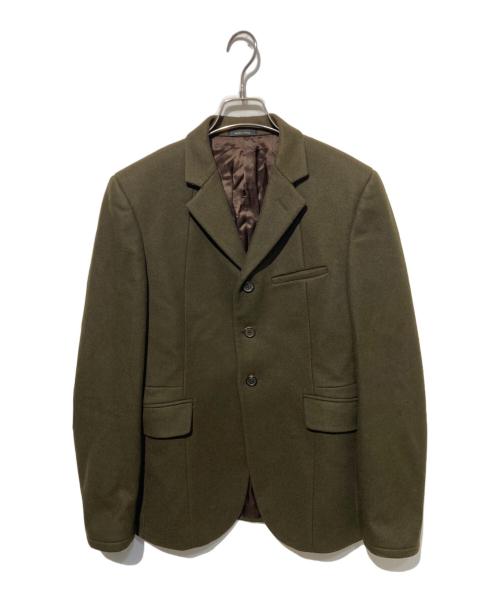 MIU MIU（ミュウミュウ）MIU MIU (ミュウミュウ) エルボーパッチ3Bジャケット オリーブ サイズ:48の古着・服飾アイテム