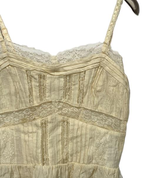 FRAY ID（フレイ アイディー）FRAY ID (フレイ アイディー) デザインレースキャミソール イエロー サイズ:Fの古着・服飾アイテム