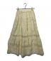 FRAY ID (フレイ アイディー) デザインレースティアードスカート イエロー サイズ:1：6000円