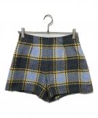 BLUE LABEL CRESTBRIDGEブルーレーベルクレストブリッジ）の古着「チェックショートパンツ」｜グレー