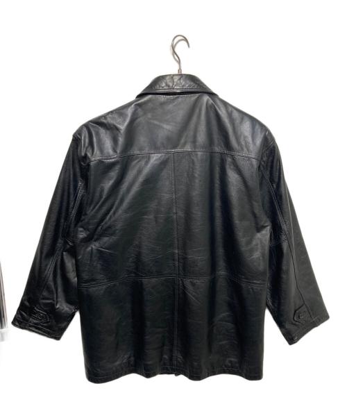 DON-STRONG（ドンストロング）DON-STRONG (ドンストロング) レザージャケット ブラック サイズ:Lの古着・服飾アイテム