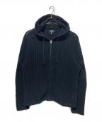 stussyステューシー）の古着「メッシュジップパーカー」｜ブラック