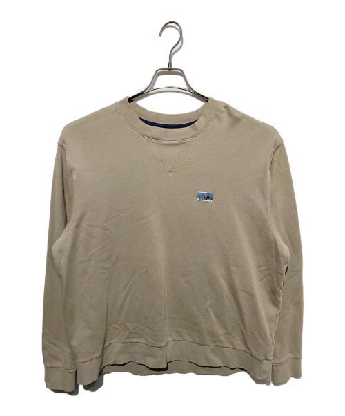 Patagonia（パタゴニア）Patagonia (パタゴニア) デイリー・クルーネック・スウェットシャツ ベージュ サイズ:Ｌの古着・服飾アイテム