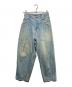 NEON SIGN（ネオンサイン）の古着「USED加工 Wide denim slacks」｜ブルー