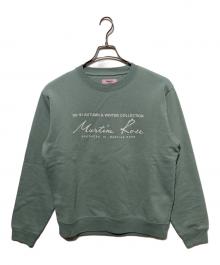 MARTINE ROSE（マーティン・ローズ）の古着「クルーネックスウェット」｜グリーン
