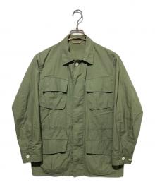 AURALEE（オーラリー）の古着「WASHED FINX RIPS JACKETWASHED FINX RIPS JACKET」｜オリーブ