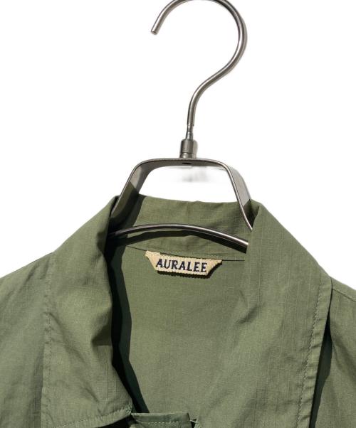 AURALEE（オーラリー）AURALEE (オーラリー) WASHED FINX RIPS JACKETWASHED FINX RIPS JACKET オリーブ サイズ:1の古着・服飾アイテム