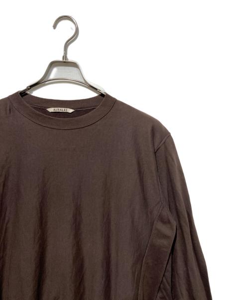 AURALEE（オーラリー）AURALEE (オーラリー) SUPER HIGH GAUZE SWEAT BIG ブラウン サイズ:4の古着・服飾アイテム