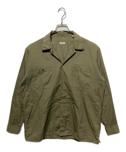 COMOLI（コモリ）COMOLI (コモリ) OD オープンカラーシャツ オリーブ サイズ:3の古着・服飾アイテム
