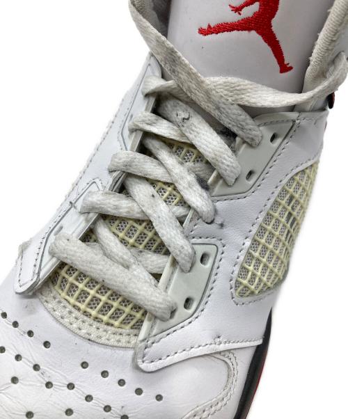 NIKE（ナイキ）NIKE (ナイキ) Jordan Mars 270 GS ミッドカットスニーカー　ジョーダン　マーズ　270　GS　ミッドカットスニーカー ホワイト×レッド サイズ:24㎝の古着・服飾アイテム