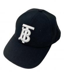 BURBERRY（バーバリー）の古着「JERSEY TB BASEBALL CAP  キャップ」｜ブラック