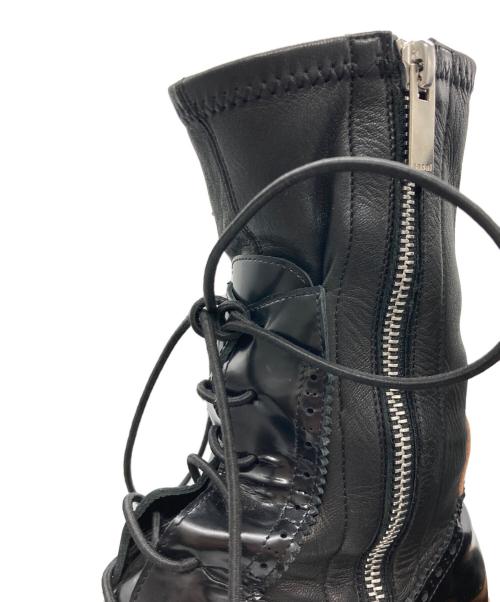 sacai（サカイ）sacai (サカイ) ENGINEER SOCK BOOTS ブラック サイズ:37の古着・服飾アイテム