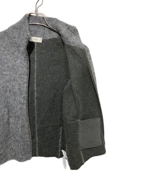 Snidel（スナイデル）Snidel (スナイデル) アルパカシャギージップコート グレー サイズ:Freeの古着・服飾アイテム