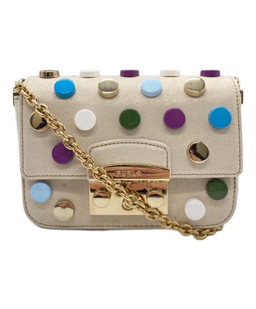 FURLA（フルラ）FURLA (フルラ) メトロポリス ショルダーバッグ ベージュの古着・服飾アイテム
