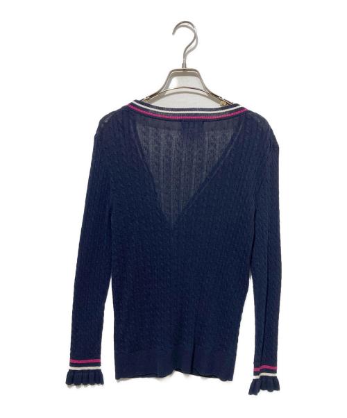 BLUE LABEL CRESTBRIDGE（ブルーレーベルクレストブリッジ）BLUE LABEL CRESTBRIDGE (ブルーレーベルクレストブリッジ) カーディガン ネイビー サイズ:38の古着・服飾アイテム