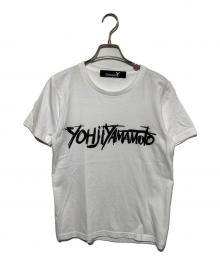 GROUND Y（グラウンドワイ）の古着「プリントTシャツ」｜ホワイト
