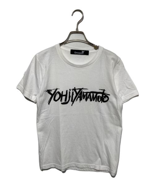 GROUND Y（グラウンドワイ）GROUND Y (グラウンドワイ) プリントTシャツ ホワイト サイズ:１の古着・服飾アイテム