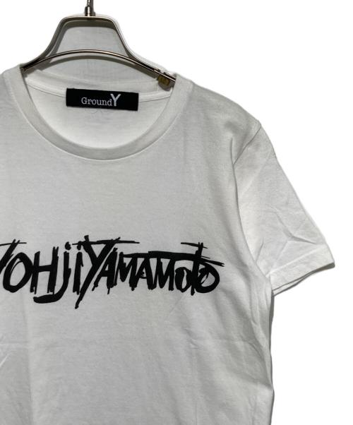 GROUND Y（グラウンドワイ）GROUND Y (グラウンドワイ) プリントTシャツ ホワイト サイズ:１の古着・服飾アイテム