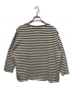 中古・古着通販】COMOLI (コモリ) コットンボーダー半袖クルー Tシャツ