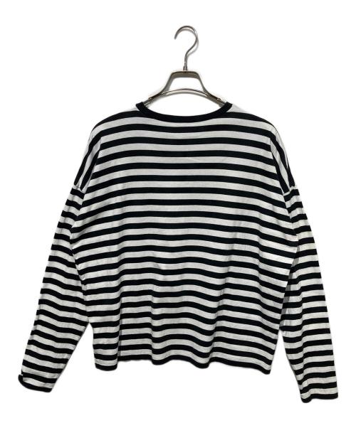 journal standard luxe（ジャーナルスタンダード ラックス）journal standard luxe (ジャーナルスタンダード ラックス) テンジクボーダー CN-Big-プルオーバー ブラック×ホワイト サイズ:　の古着・服飾アイテム