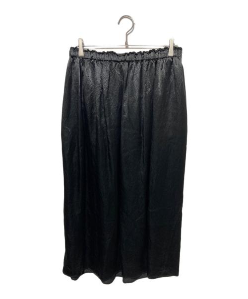 journal standard luxe（ジャーナルスタンダード ラックス）JOURNAL STANDARD LUXE (ジャーナルスタンダード ラックス) ヴィンテージサテン ギャザースカート ブラック サイズ:　の古着・服飾アイテム