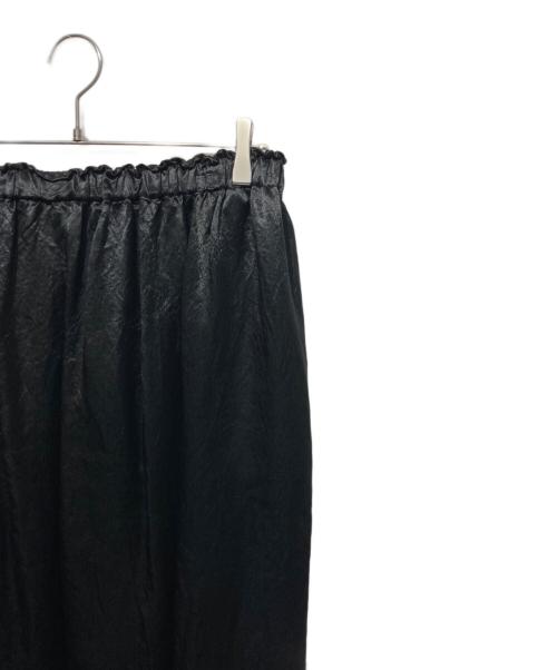 journal standard luxe（ジャーナルスタンダード ラックス）JOURNAL STANDARD LUXE (ジャーナルスタンダード ラックス) ヴィンテージサテン ギャザースカート ブラック サイズ:　の古着・服飾アイテム