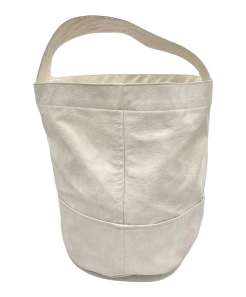 journal standard luxe（ジャーナルスタンダード ラックス）JOURNAL STANDARD LUXE (ジャーナルスタンダード ラックス) フェイクレザー サークルBAG-M ホワイトの古着・服飾アイテム