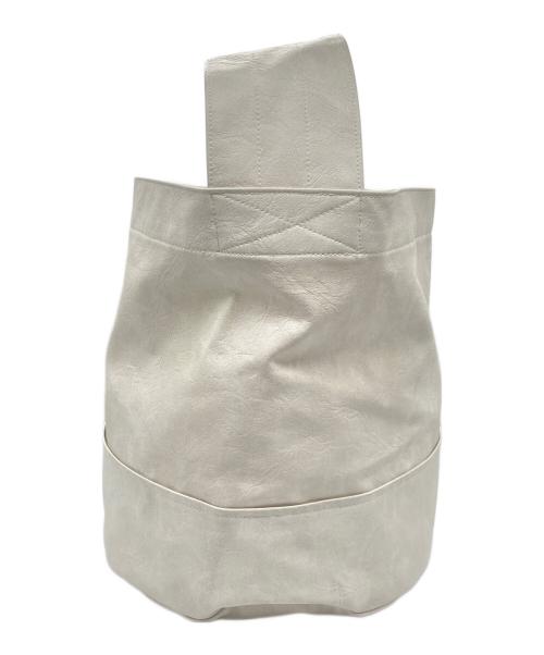 journal standard luxe（ジャーナルスタンダード ラックス）JOURNAL STANDARD LUXE (ジャーナルスタンダード ラックス) フェイクレザー サークルBAG-M ホワイトの古着・服飾アイテム